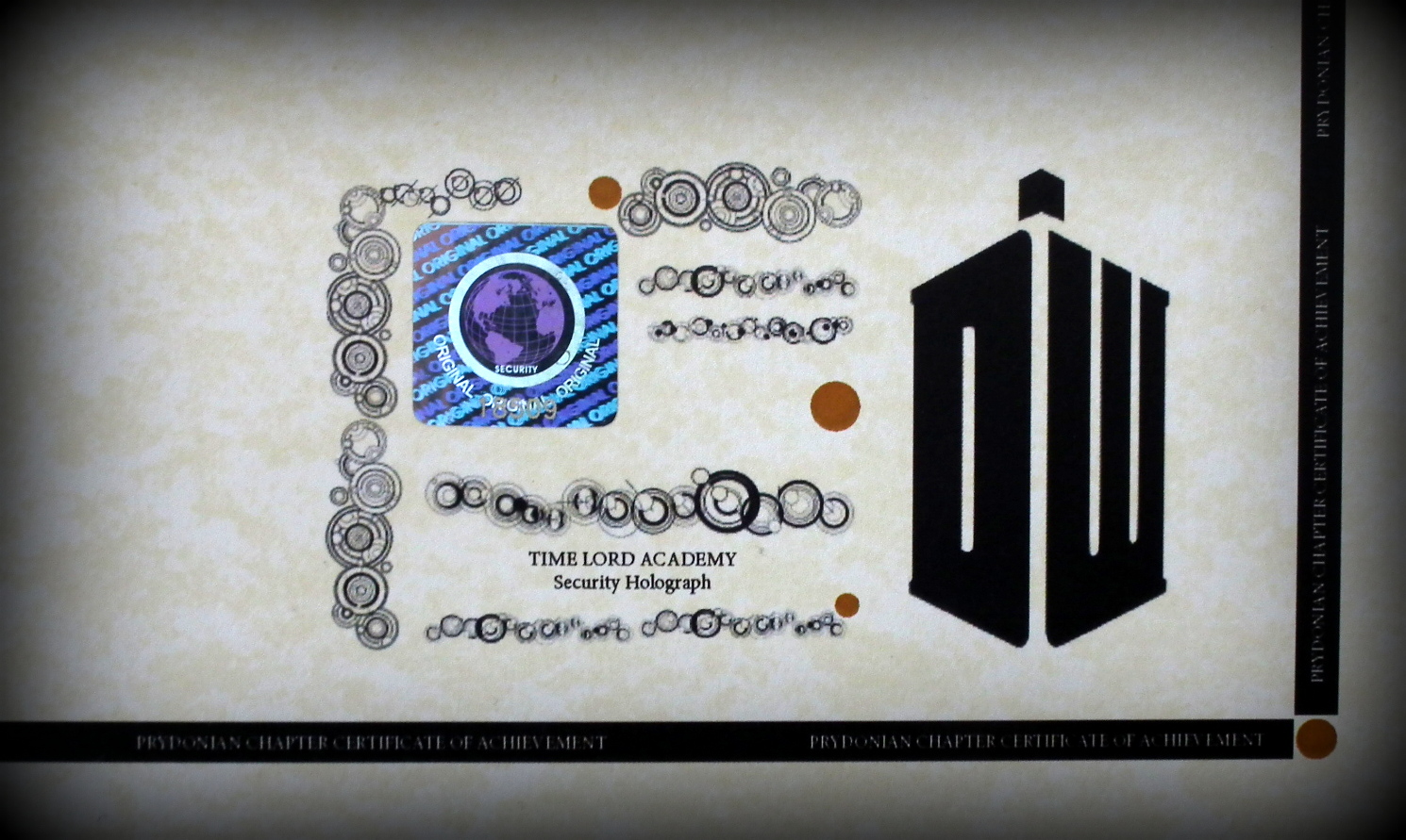 Deluxe Doctor Who Time Lord Personalised Certificate Gift Box - Image 6