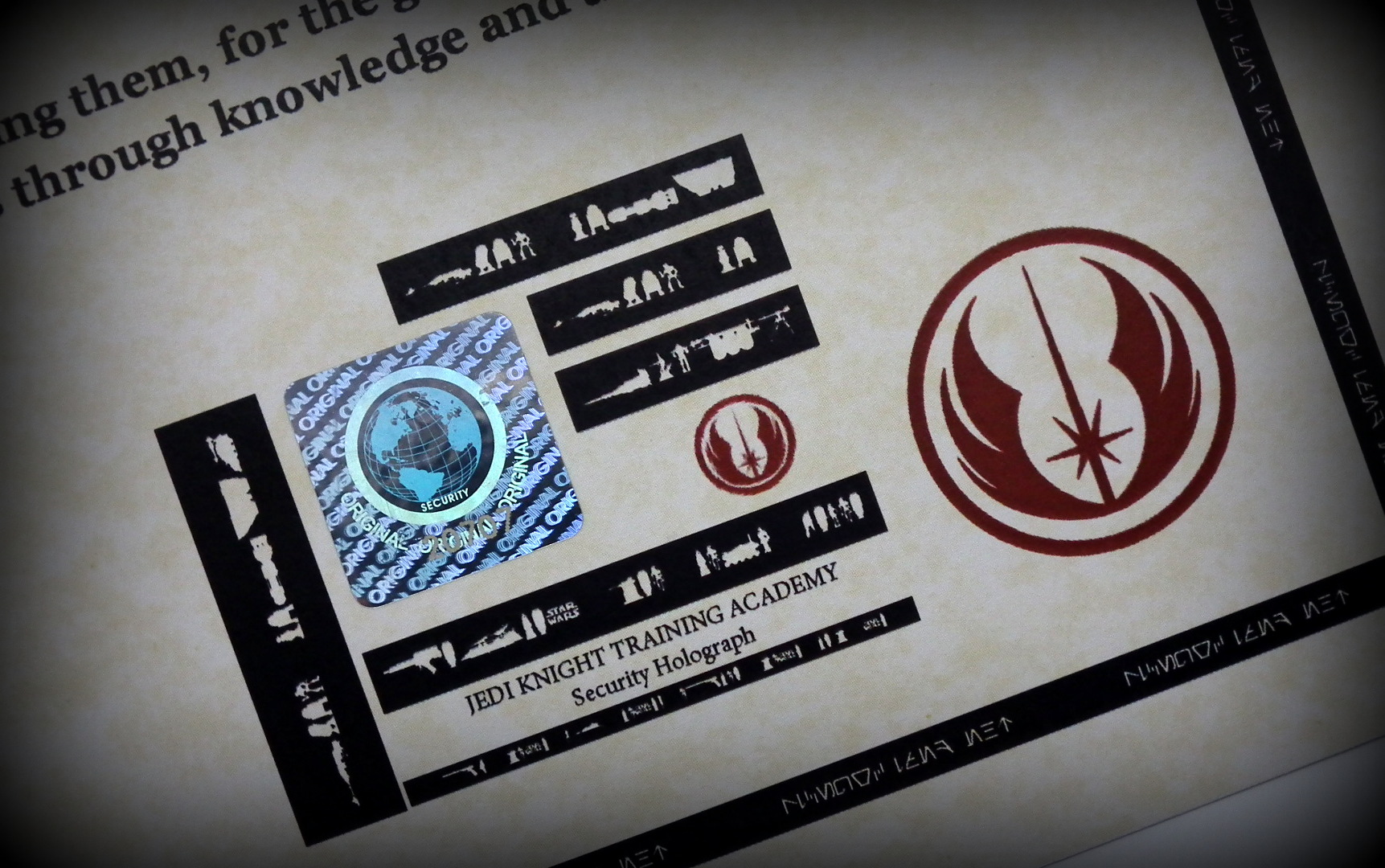 Deluxe Star Wars Jedi Knight Personalised Certificate Gift Box - Image 9