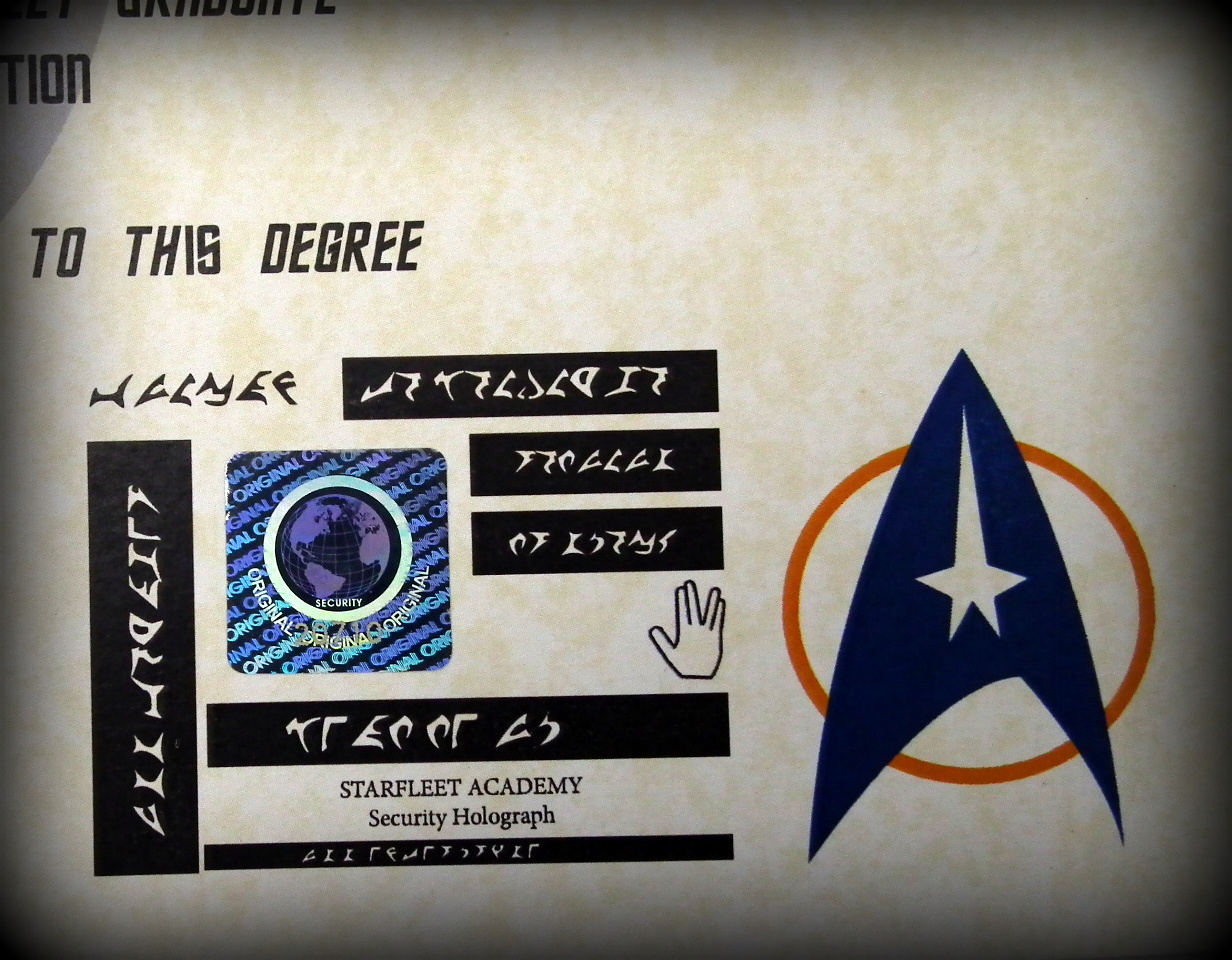 Star Trek Personalised Certificate Starfleet Academy in a Presentation Folder - Image 5